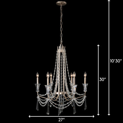 Barcelona 6 Light 27" Wide Crystal Chandelier