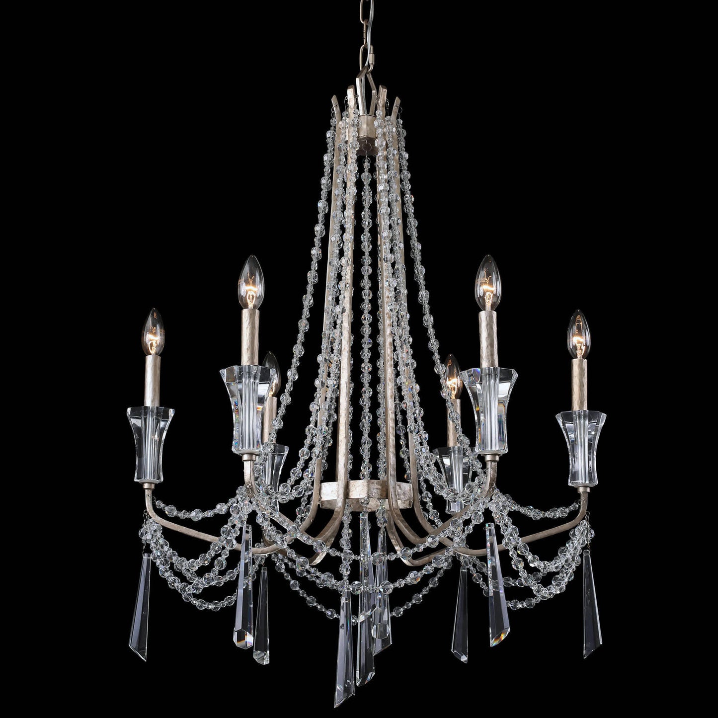 Barcelona 6 Light 27" Wide Crystal Chandelier