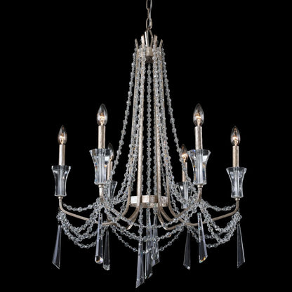 Varaluz Barcelona 6 Light 27" Wide Crystal Chandelier