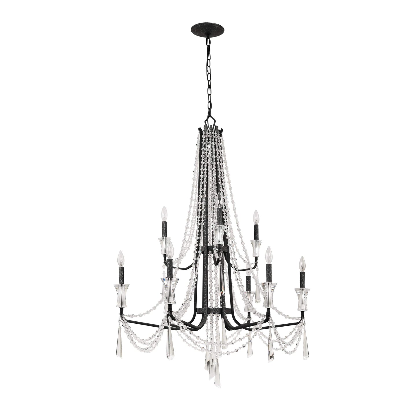 Barcelona 9 Light 35" Wide Crystal Chandelier