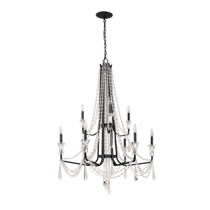Barcelona 9 Light 35" Wide Crystal Chandelier