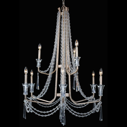 Barcelona 9 Light 35" Wide Crystal Chandelier