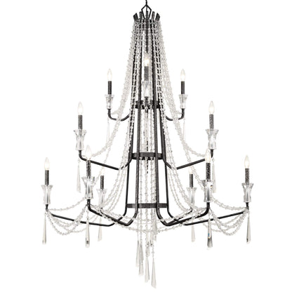 Barcelona 12 Light 44" Wide Crystal Chandelier