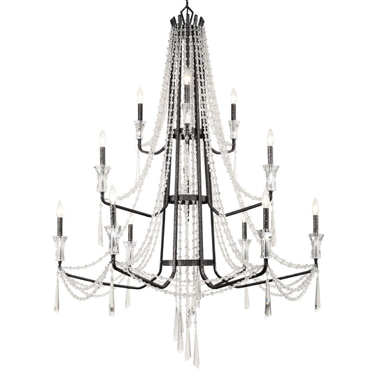 Barcelona 12 Light 44" Wide Crystal Chandelier