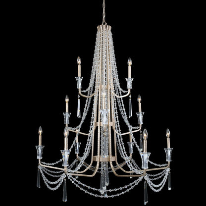 Varaluz Barcelona 12 Light 44" Wide Crystal Chandelier