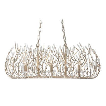 Bask 6 Light 36" Wide Crystal Linear Pendant