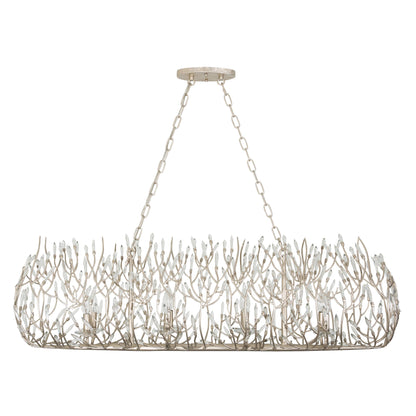 Bask 8 Light 48" Wide Crystal Linear Pendant
