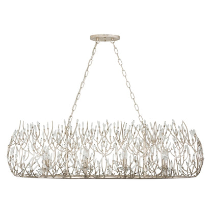 Varaluz Bask 8 Light 48" Wide Crystal Linear Pendant