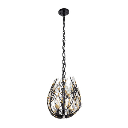 Bask 8 Light 48" Wide Crystal Linear Pendant
