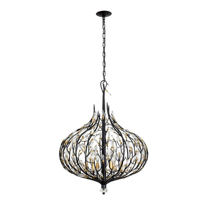 Varaluz Bask 6 Light 27" Wide Crystal Abstract Chandelier