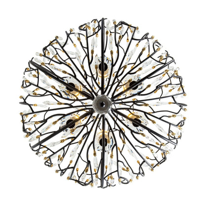 Varaluz Bask 6 Light 27" Wide Crystal Abstract Chandelier