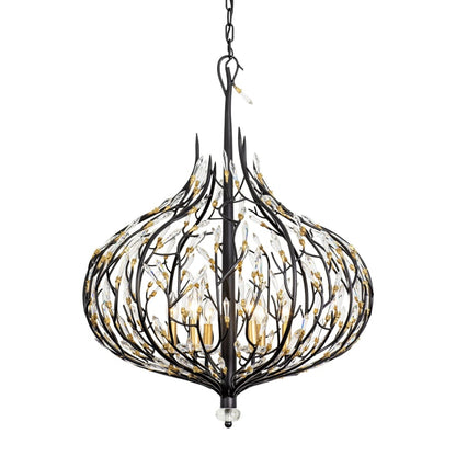 Varaluz Bask 6 Light 27" Wide Crystal Abstract Chandelier