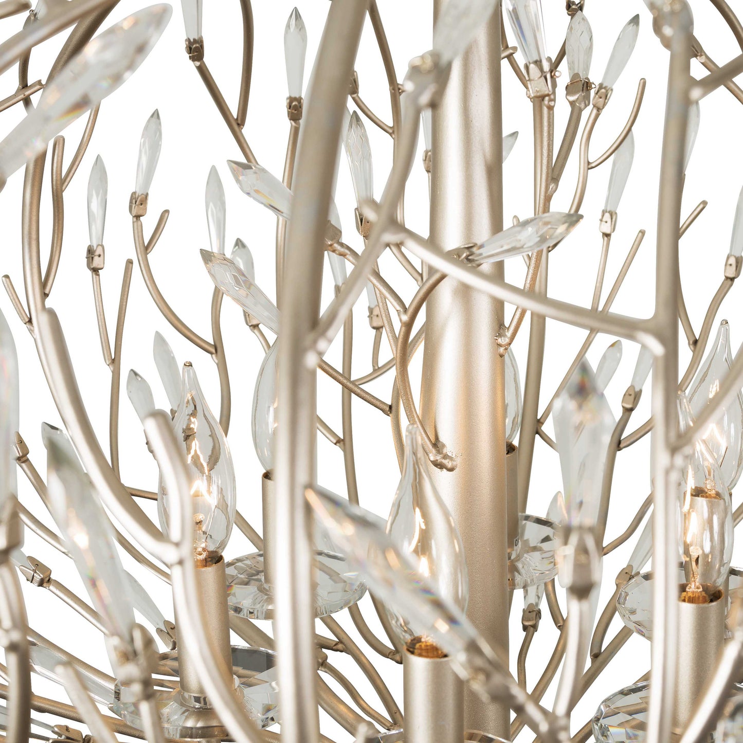 Bask 9 Light 32" Wide Crystal Abstract Chandelier