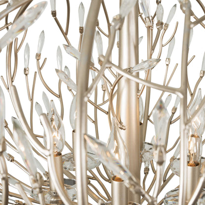 Bask 9 Light 32" Wide Crystal Abstract Chandelier