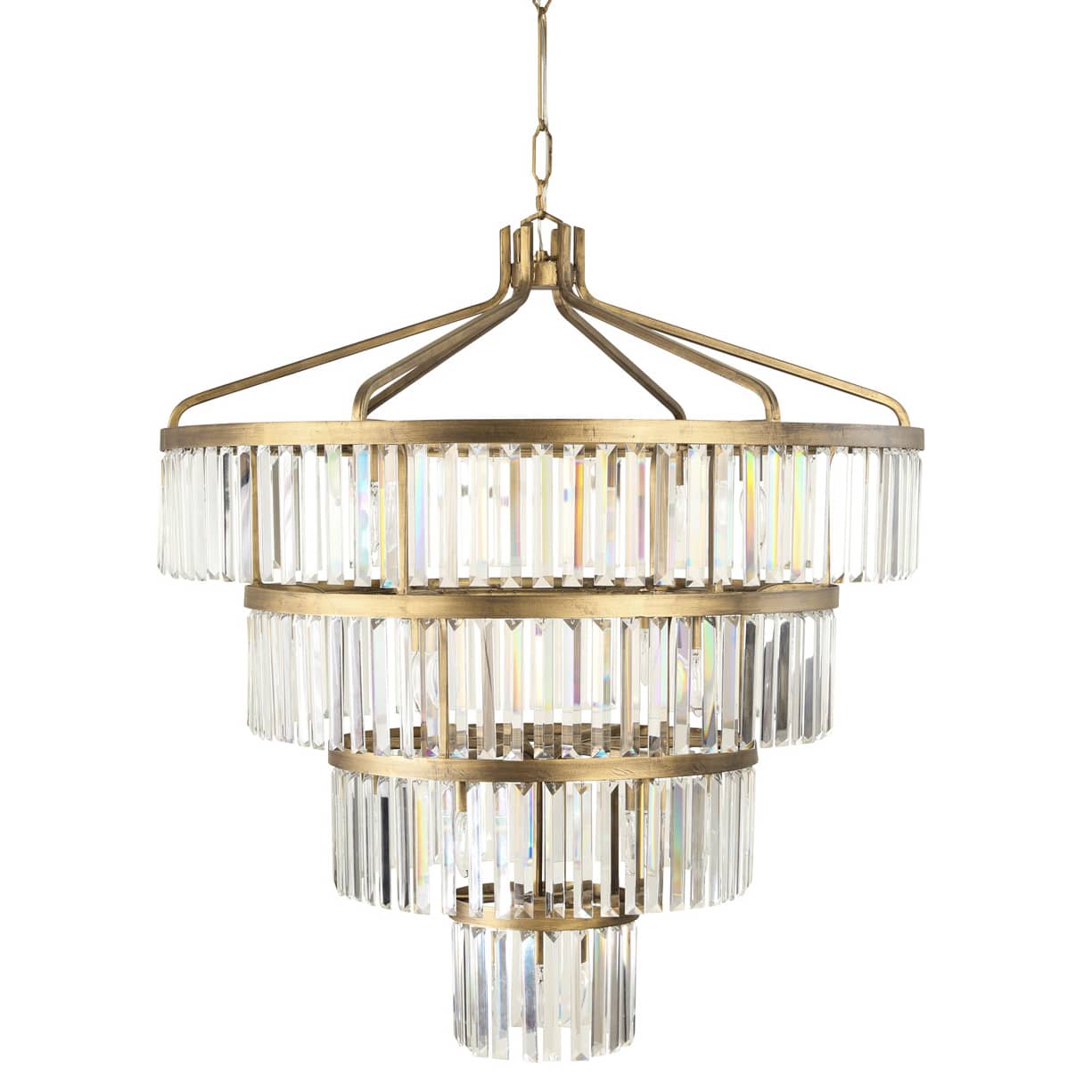 Social Club 19 Light 36" Wide Crystal Waterfall Chandelier