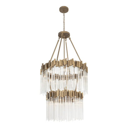 Varaluz Matrix 14 Light 30" Wide Waterfall Chandelier