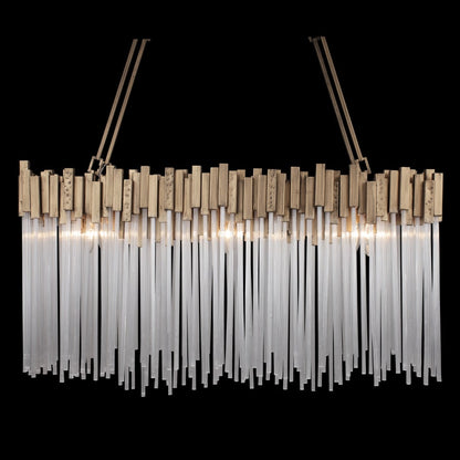 Varaluz Matrix 6 Light 37" Wide Linear Chandelier