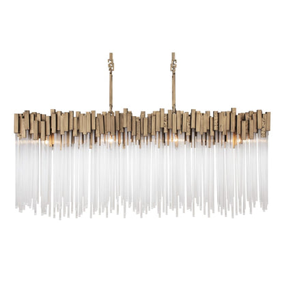 Varaluz Matrix 8 Light 49" Wide Linear Chandelier