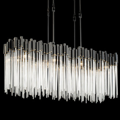 Varaluz Matrix 8 Light 49" Wide Linear Chandelier