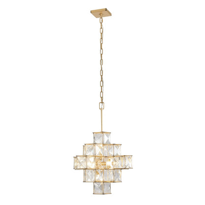 Varaluz Cubic 6 Light 26" Wide Crystal Chandelier