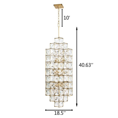 Varaluz Cubic 14 Light 19" Wide Crystal Chandelier