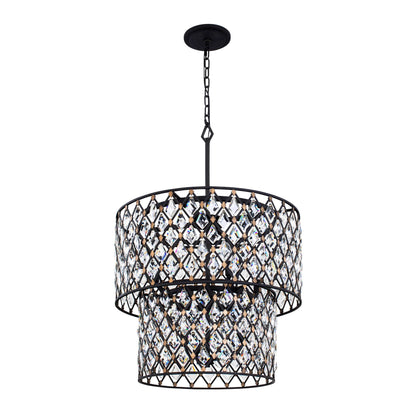 Windsor 7 Light 25" Wide Crystal Waterfall Chandelier