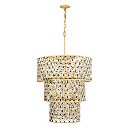 Windsor 13 Light 32" Wide Crystal Waterfall Chandelier