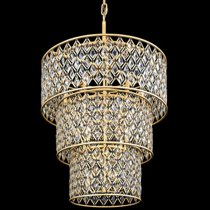 Windsor 13 Light 32" Wide Crystal Waterfall Chandelier