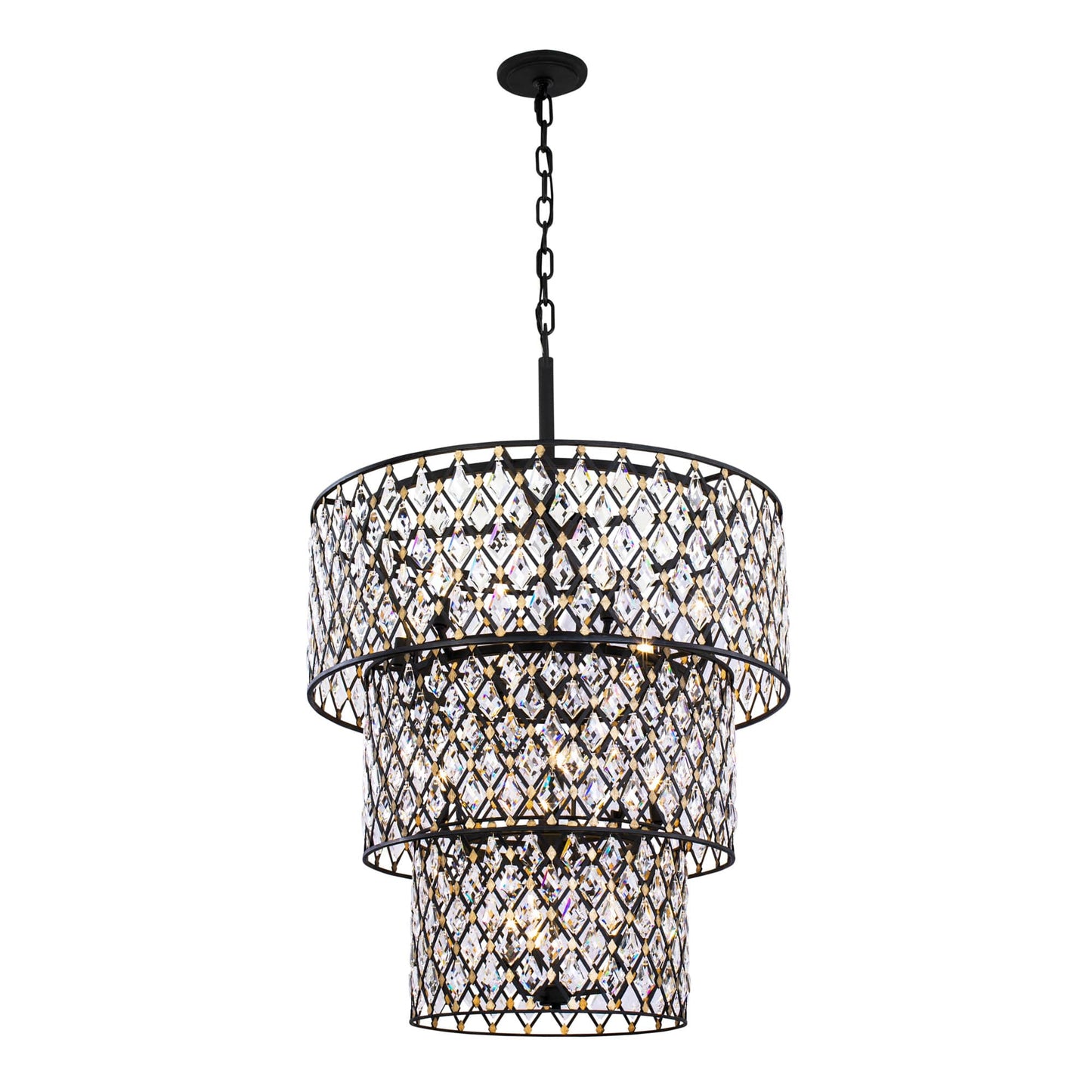 Windsor 13 Light 32" Wide Crystal Waterfall Chandelier