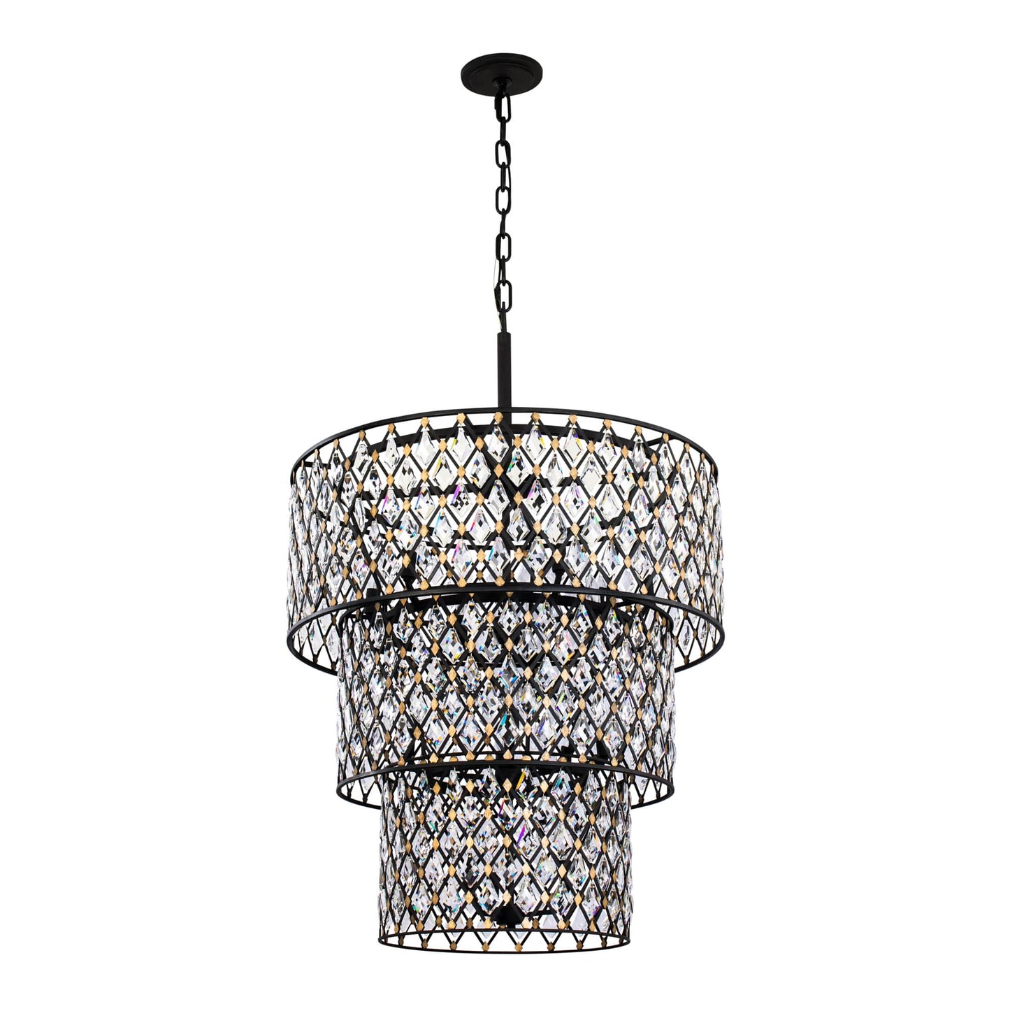 Windsor 13 Light 32" Wide Crystal Waterfall Chandelier