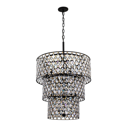 Windsor 13 Light 32" Wide Crystal Waterfall Chandelier