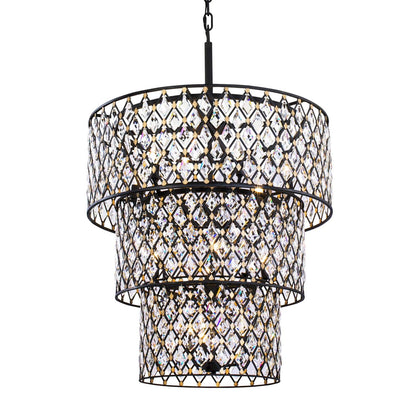 Windsor 13 Light 32" Wide Crystal Waterfall Chandelier