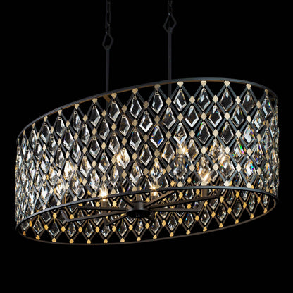 Windsor 8 Light 36" Wide Crystal Drum Chandelier