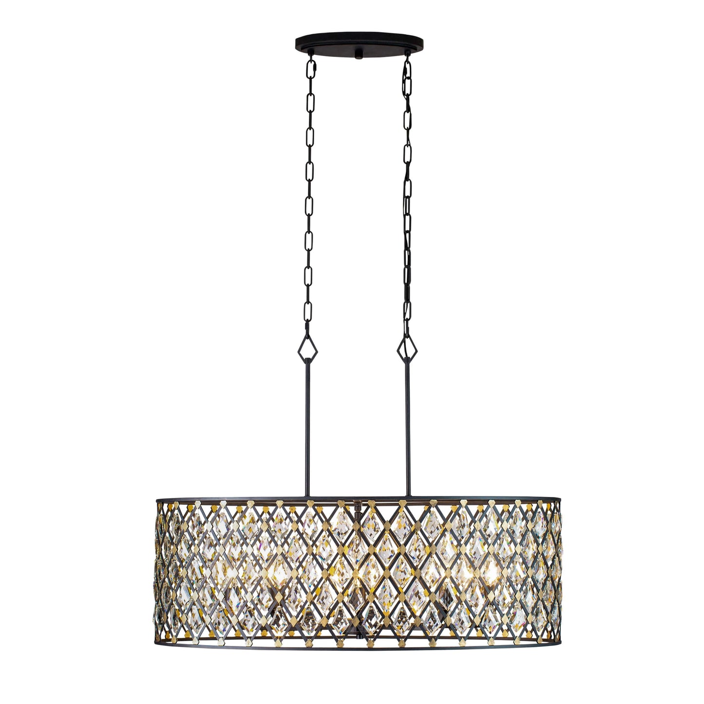 Windsor 8 Light 36" Wide Crystal Drum Chandelier