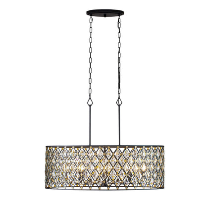 Windsor 8 Light 36" Wide Crystal Drum Chandelier