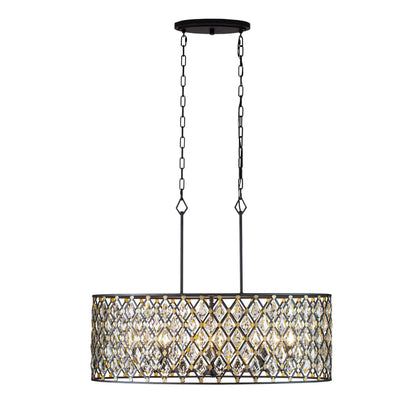 Windsor 8 Light 36" Wide Crystal Drum Chandelier