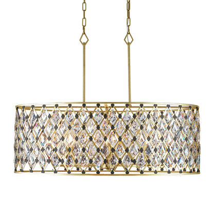 Windsor 8 Light 36" Wide Crystal Drum Chandelier