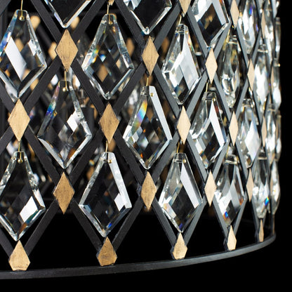 Varaluz Windsor 6 Light 25" Wide Crystal Drum Chandelier