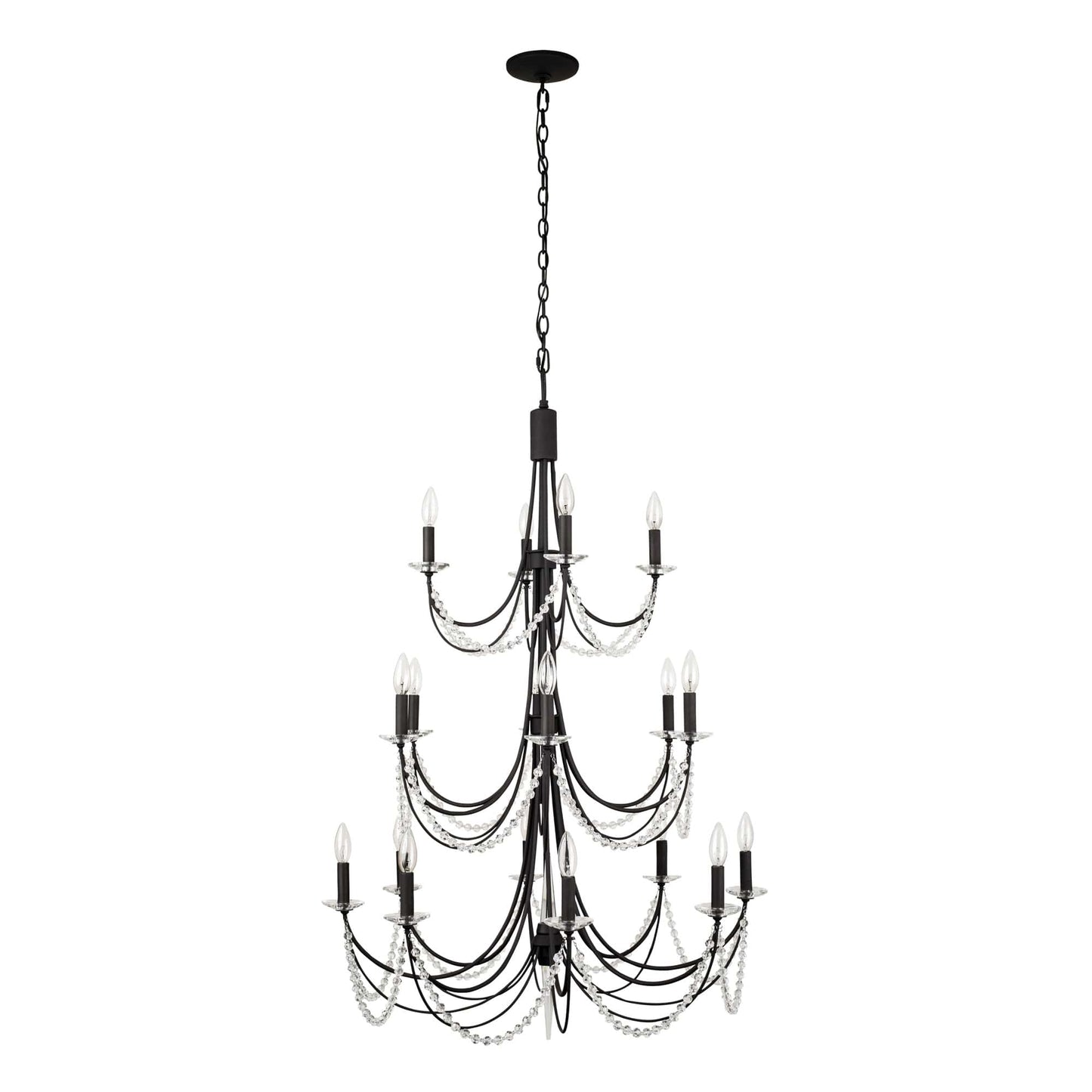 Brentwood 18 Light 32" Wide Taper Candle Style Chandelier