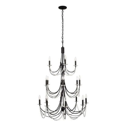 Brentwood 18 Light 32" Wide Taper Candle Style Chandelier
