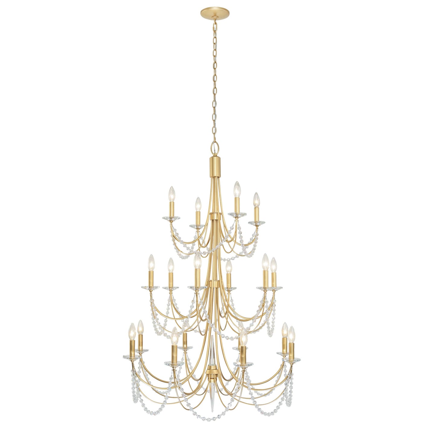 Brentwood 18 Light 32" Wide Taper Candle Style Chandelier