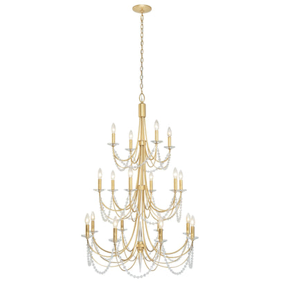 Brentwood 18 Light 32" Wide Taper Candle Style Chandelier