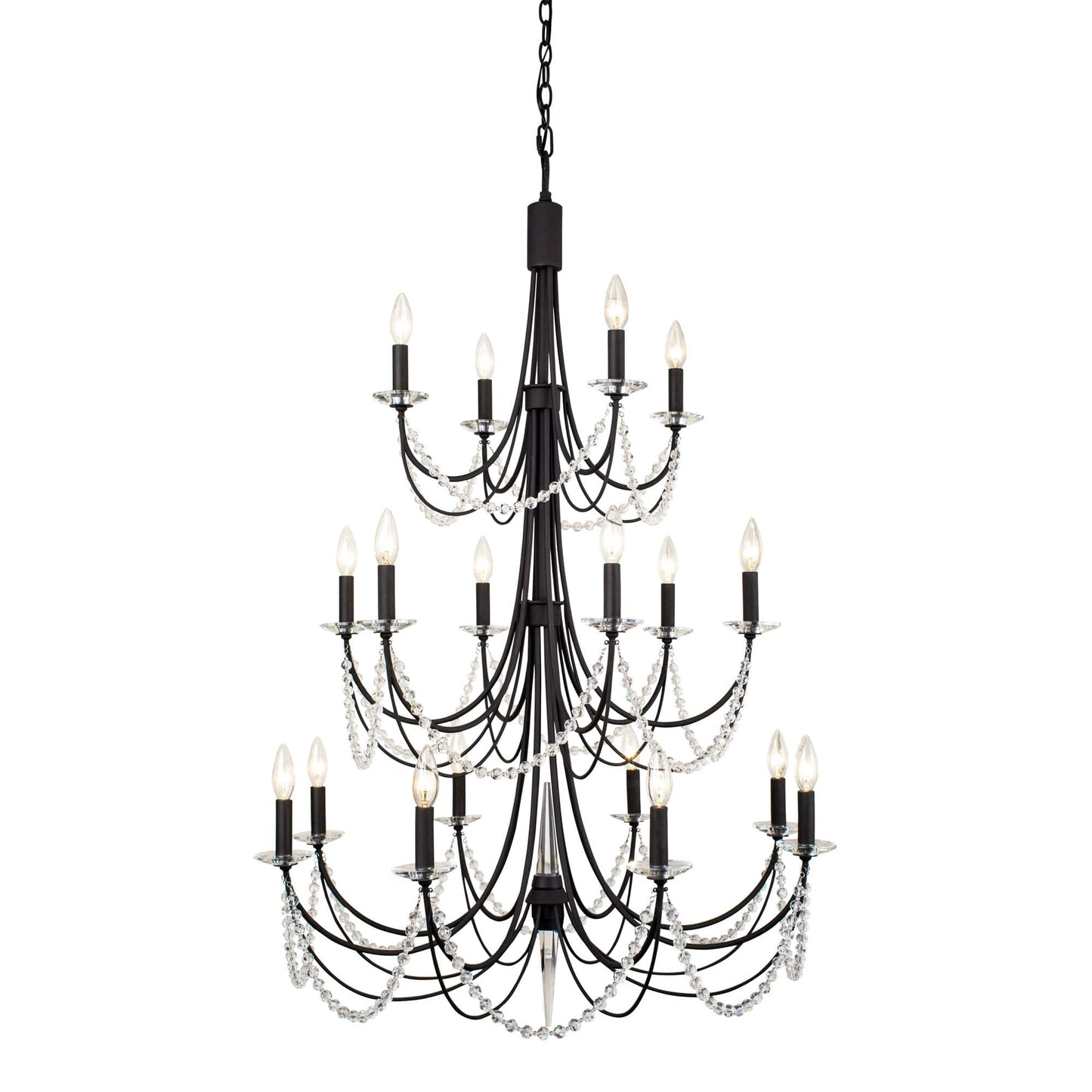 Brentwood 18 Light 32" Wide Taper Candle Style Chandelier