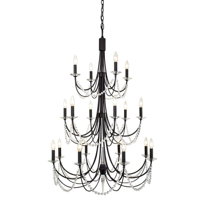 Brentwood 18 Light 32" Wide Taper Candle Style Chandelier