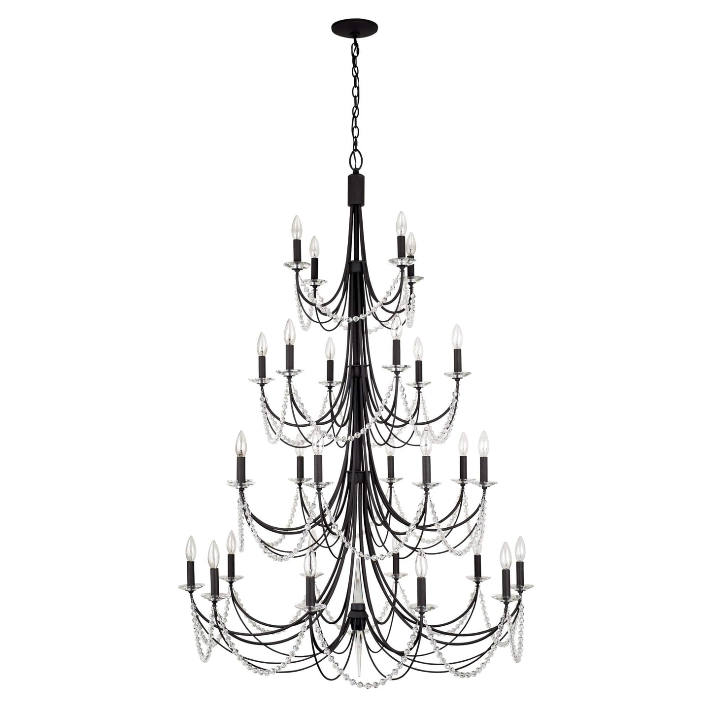 Brentwood 28 Light 40" Wide Taper Candle Style Chandelier