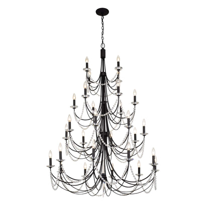 Brentwood 28 Light 40" Wide Taper Candle Style Chandelier