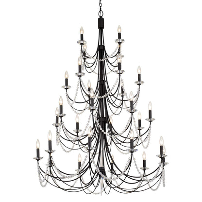Brentwood 28 Light 40" Wide Taper Candle Style Chandelier