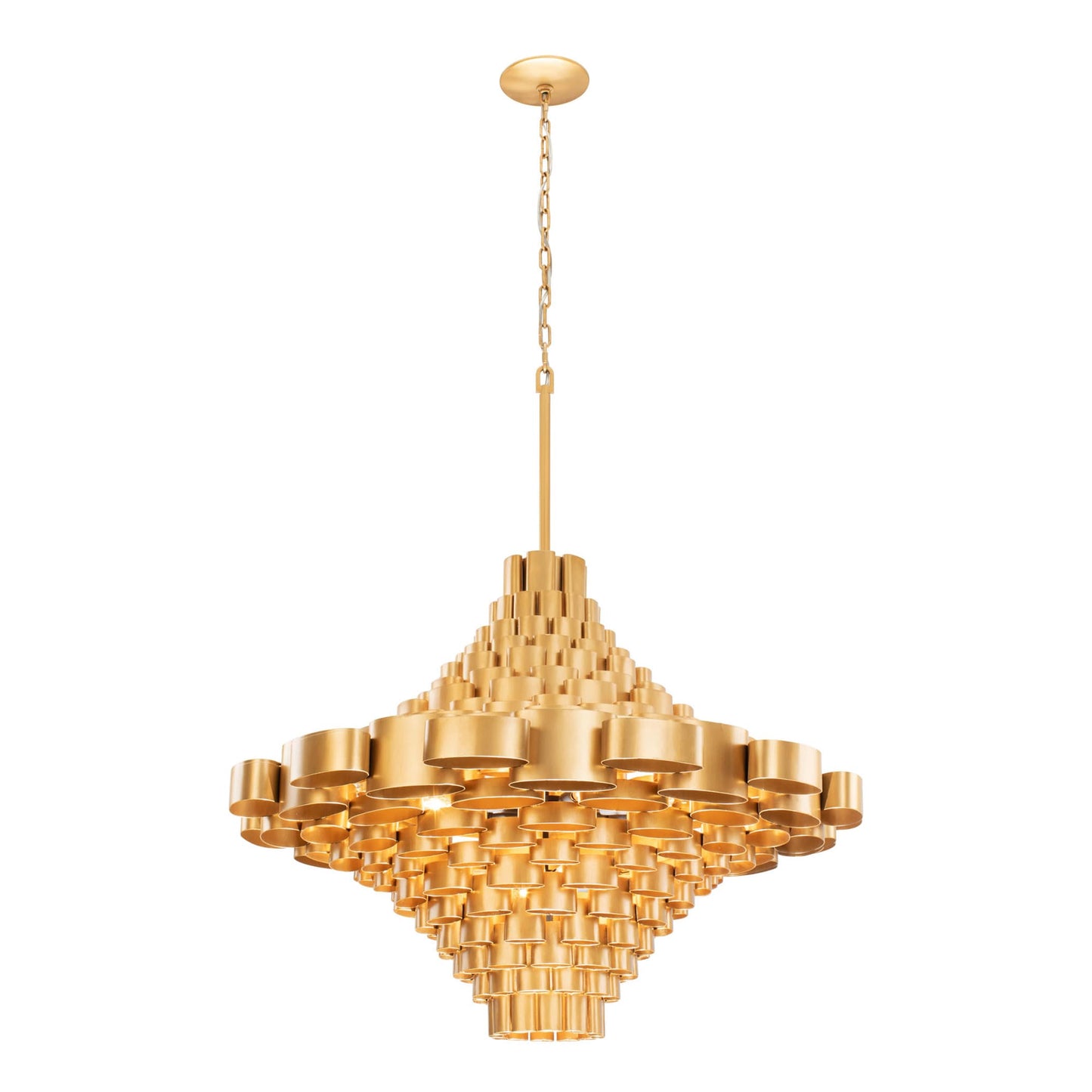 Totally Tubular 17 Light 41" Wide Waterfall Chandelier