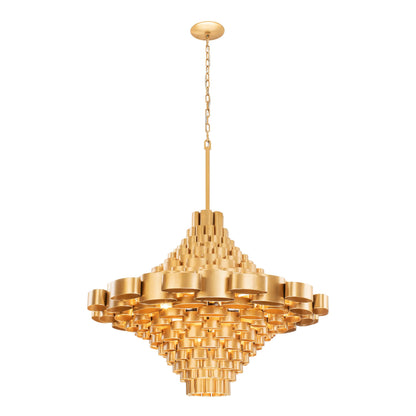 Totally Tubular 17 Light 41" Wide Waterfall Chandelier