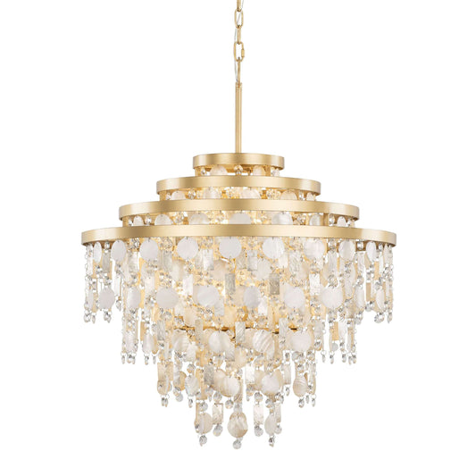 Kalani 10 Light 28" Wide Waterfall Chandelier